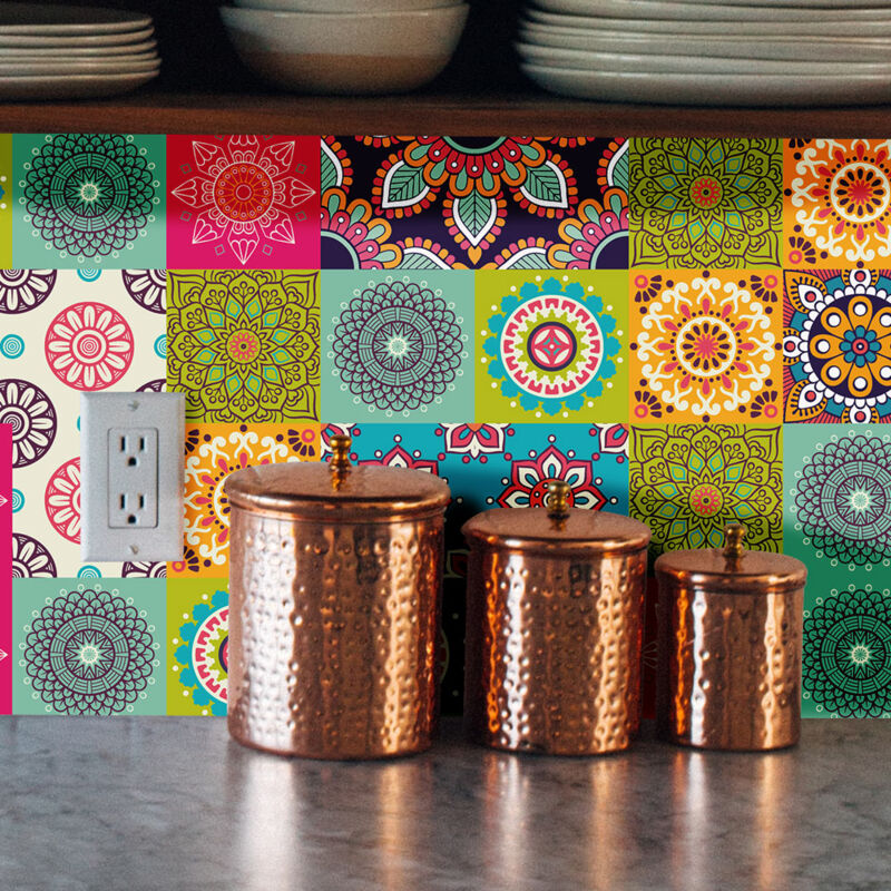 Crédence Adhésive Mandala 200 x 40 cm