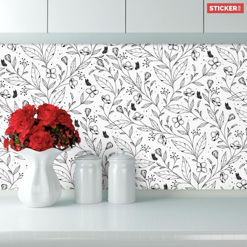 Crédence Adhésive Nature Dessin 200 x 60 cm