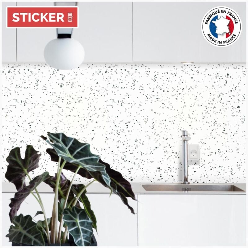 Crédence Adhésive Terrazzo Vert 100 x 40 cm