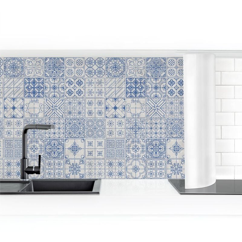 Micasia - Credence adhesive - Tile Pattern Coimbra Blue Dime