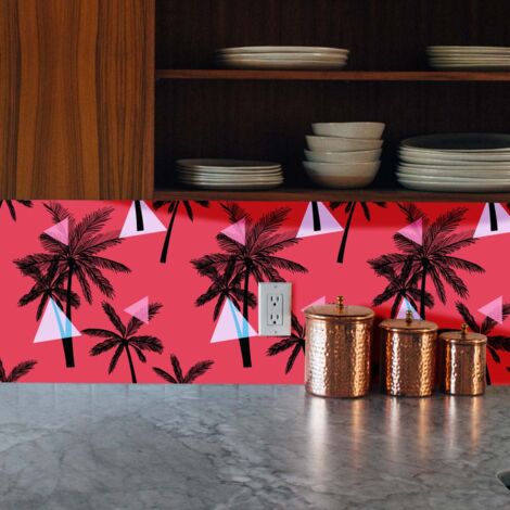 Crédence Adhésive Tropical Miami 100 x 40 cm
