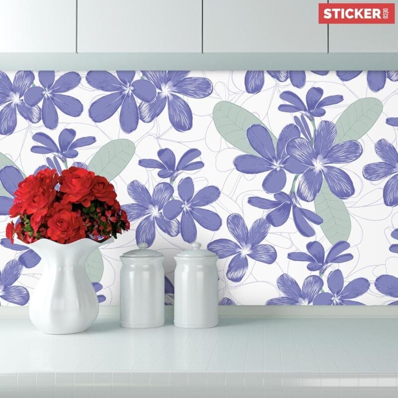 Crédence Adhésive Violette 100 x 40 cm
