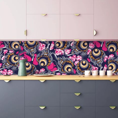 Crédence Adhésive Wax Rose 300 x 50 cm
