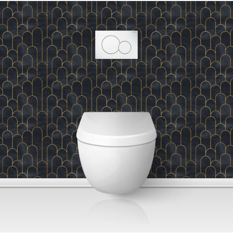 Crédence adhésive WC - Arches Design - 60x60 cm - Adhésif BRILLANT