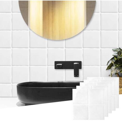 Crédence autocollante, design 3D, imperméable, facile à nettoyer, adaptée aux cuisines, salles de bains et carreaux muraux, 10 pièces