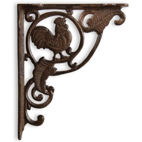 Crédence coq fonte - Fonte - Marron - Décoration d'Autrefois