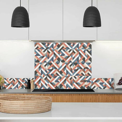 Crédence cuisine alu NICOLAS - Graphique Orange - Maison Danaé