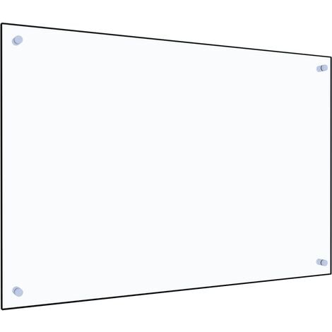 BONNEVIE Crédence Cuisine Fond de hotte - Dosseret de cuisine Transparent 90 x 60 cm Verre trempé BV259275