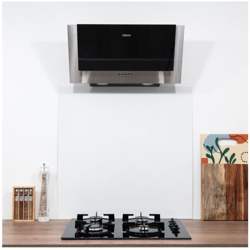 Crédence Alu Blanc ral 9016 h 65 cm x l 60 cm de 1,5 mm