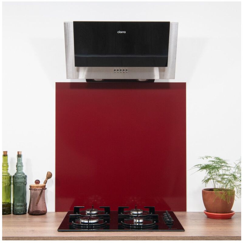 Crédence Alu Rouge Pourpre ral 3004 h 45 cm x l 130 cm de 1,5 mm