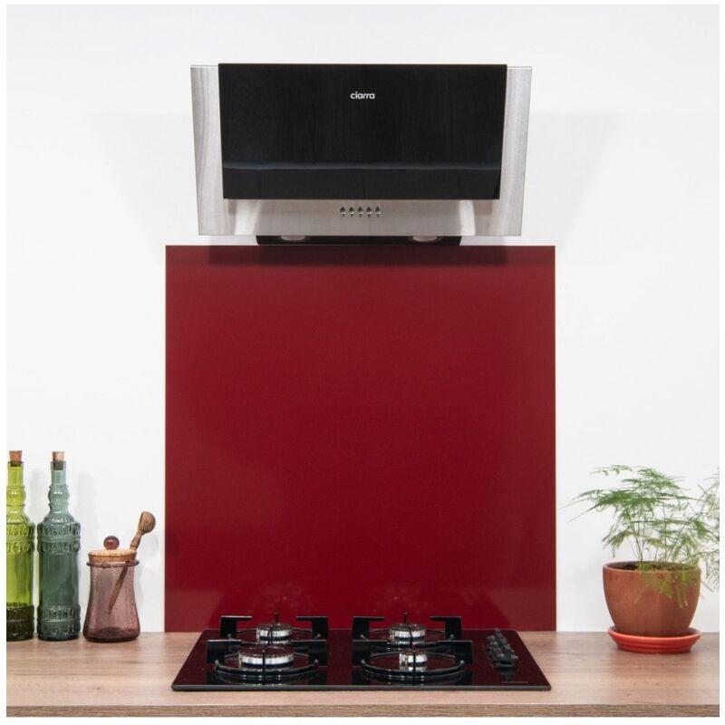 Crédence Alu Rouge Pourpre ral 3004 h 75 cm x l 120 cm de 1,5 mm