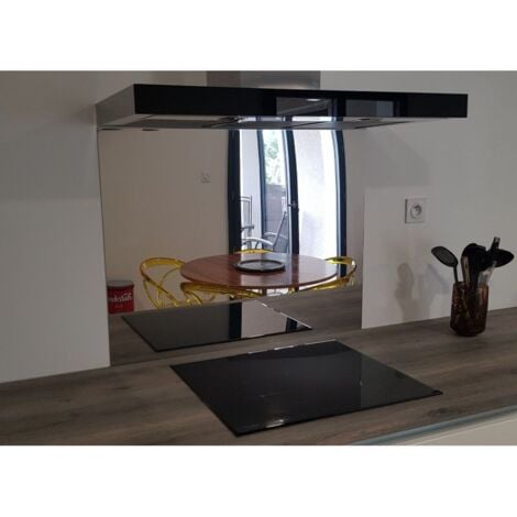 Crédence De Cuisine En Inox Poli Miroir De 1mm Hauteur 65 Cm Plusieurs Largeurs Disponibles