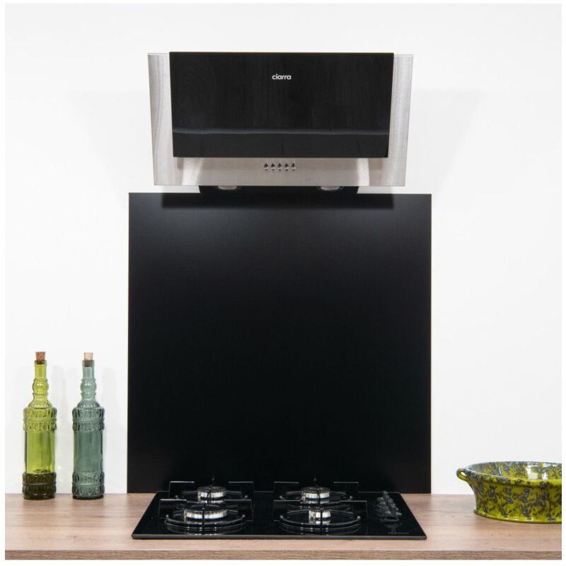 Crédence Alu Noir ral 9005 - h 75 cm x l 70 cm 1,5mm