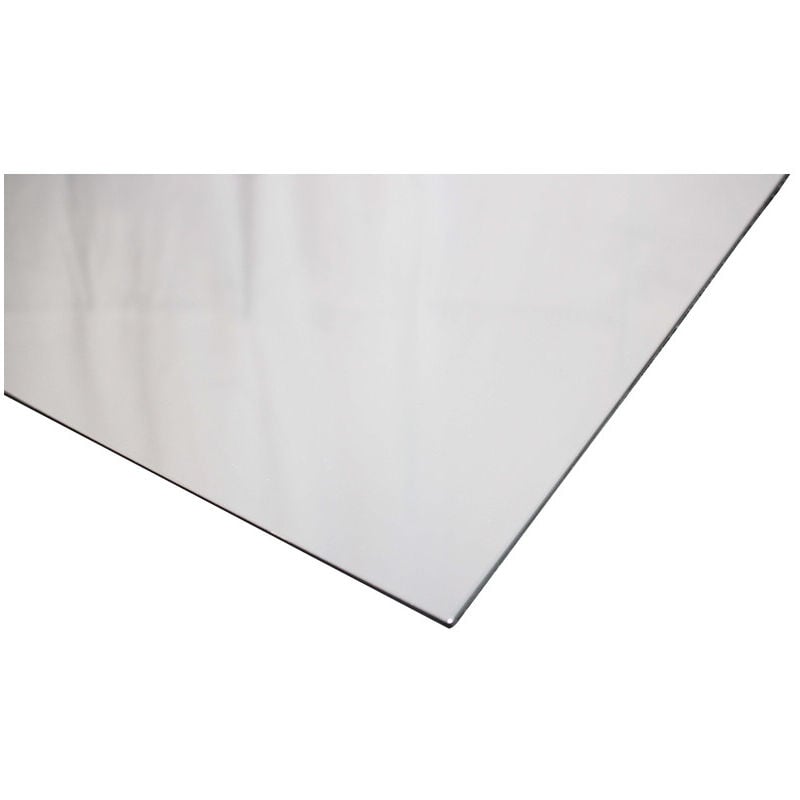 Crédence réversible en blanc satiné / blanc brillant (disponible en 2 m x 1 m et 1 m x 0.5 m) - Coloris - Blanc ral 9016, Epaisseur - 3 mm, Largeur