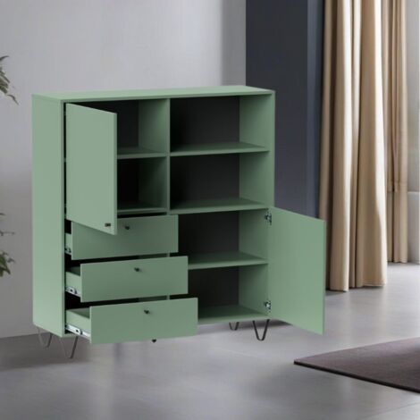 Crédence verte 123,6x40x135,2 cm