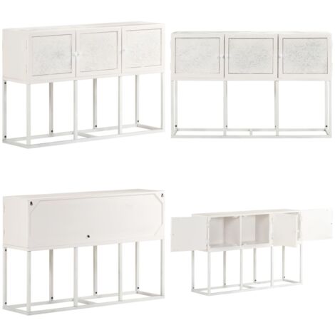 Credenza 115x30x76 cm in Legno Massello di Mango - Arredamento rustico - Credenza industriale