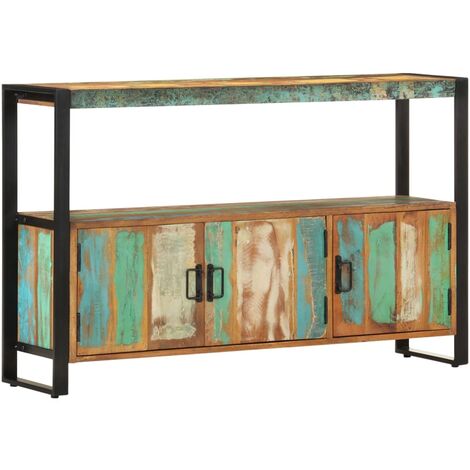 Credenza 120x30x75 cm in Legno Massello di Recupero