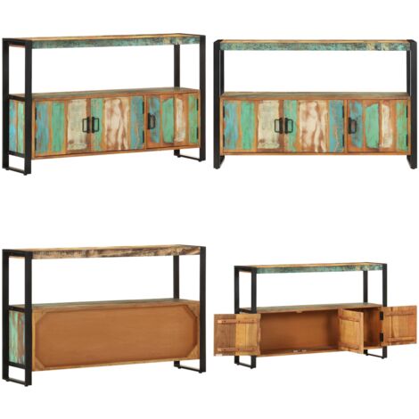 Credenza 120x30x75 cm in Legno Massello di Recupero - Credenza industriale - Credenza vintage