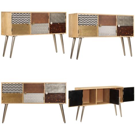 Credenza 120x30x75 cm Legno Massello di Mango - Credenza moderna - Credenza in legno massello