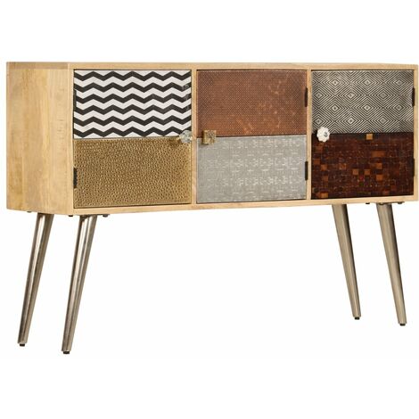 Credenza 120x30x75 cm Legno Massello di Mango vidaXL - Marrone