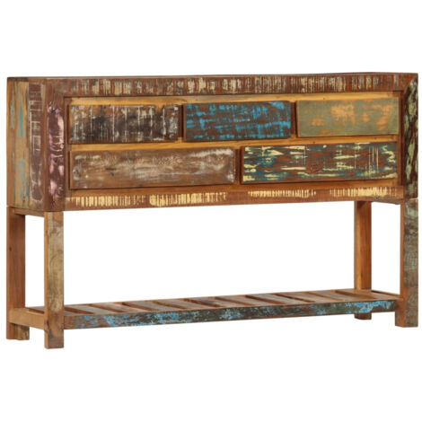 Credenza 120x30x75 cm Legno Massello di Recupero