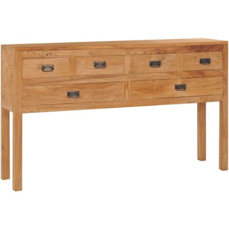 Credenza buffet minimal in legno massello di teak naturale Finitura  Naturale a cera