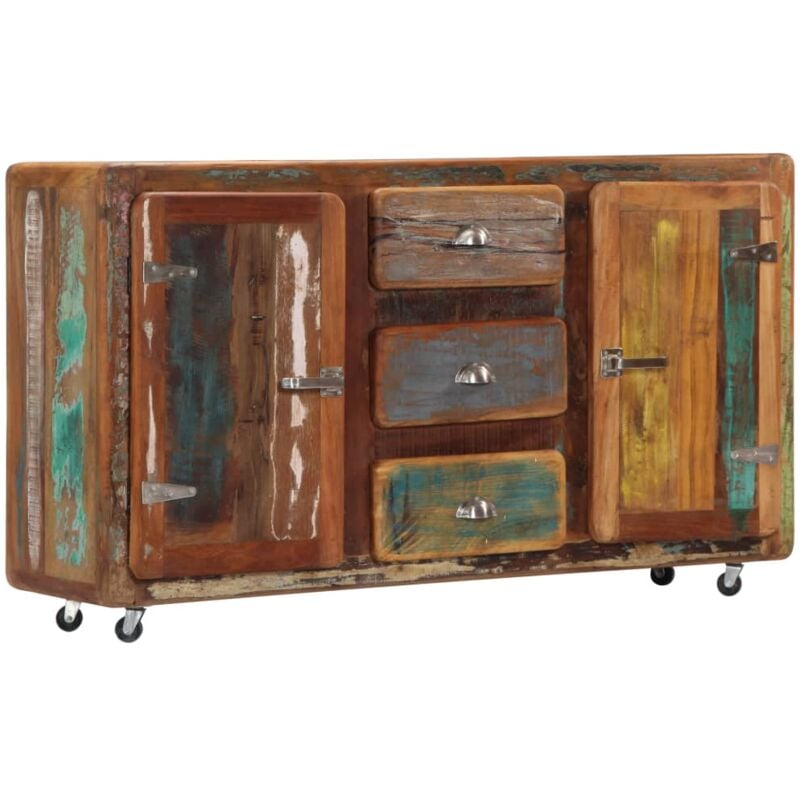 Credenza, Madia per salotto Moderna 150x43x86 cm Legno Massello di Recupero Vidaxl