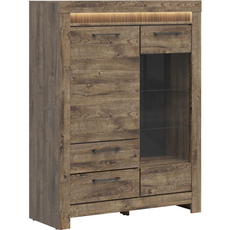 Credenza 2 ante 2 cassetti Amaury marrone 150cm