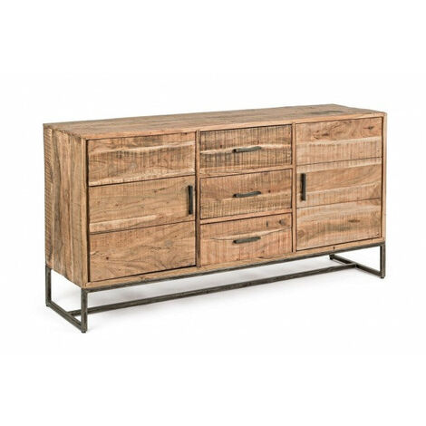 Credenza 2 Ante 3 Cassetti 145x40x77h cm Elmer S