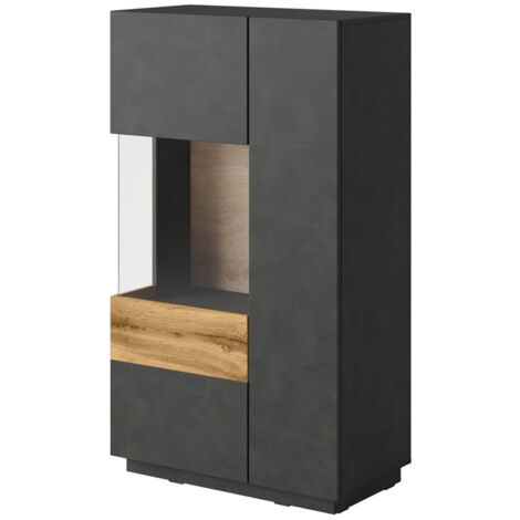 Vicco Cucina Componibile R-Line, Rovere Artigianale/antracite, 300 Cm Senza Piano Di Lavoro 93186310