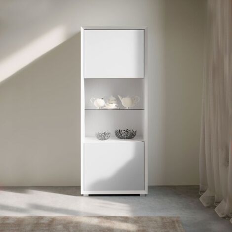 Credenza 2 ante linea Tilt in finitura Bianco opaco