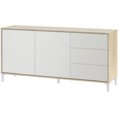 Credenza 2 Ante più 3 Cassetti Brooklyn cm 154 x 41 x 74h