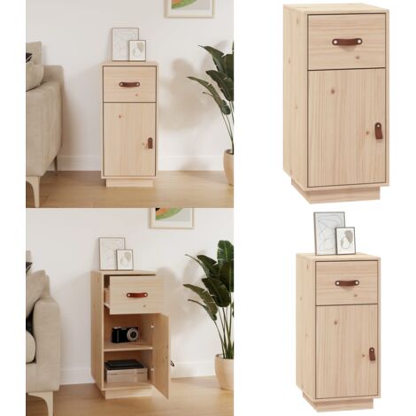 Credenza 34x40x75 cm in Legno Massello di Pino - Credenza in pino - Credenza per soggiorno