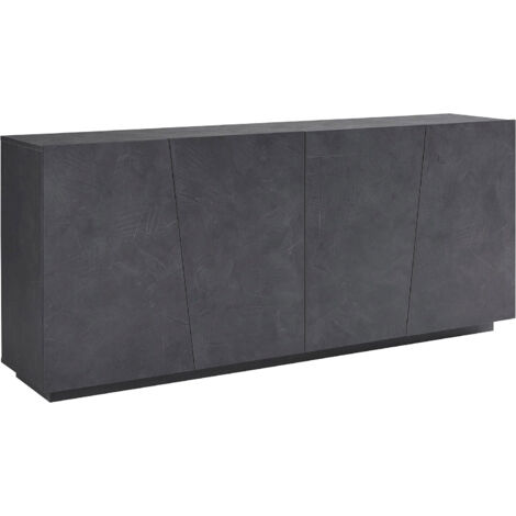 Credenza 4 Ante Battenti 200x43x86 cm Vega Ardesia