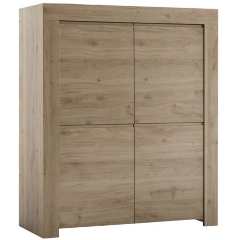 Credenza 4 ante linea Clear in Rovere Cadiz