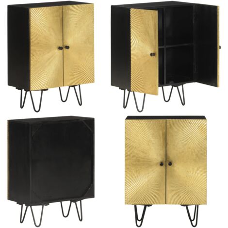 Credenza 55x30x75 cm in Legno Massello di Mango - Credenza mango - Credenza in legno massello