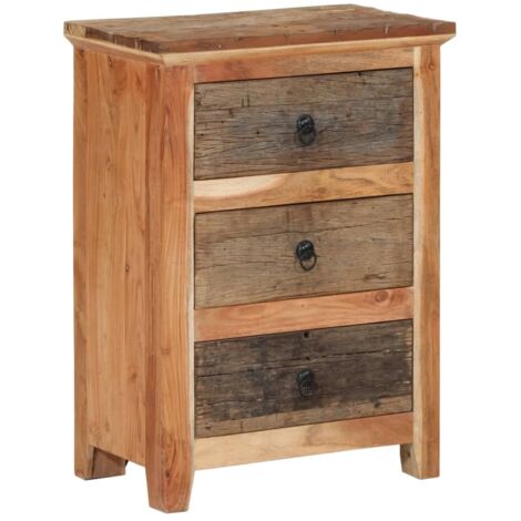 Credenza 55x33x75 cm in Legno Massello di Acacia vidaXL