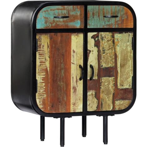 Massello di Mango Credenza Cassetti e Ante in Ferro Colori Diversi