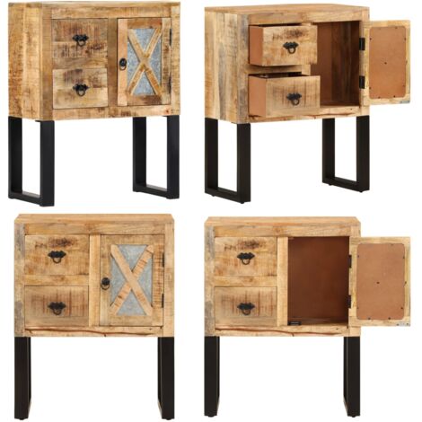 Credenza 60x30x76 cm in Legno Massello di Mango - Credenza in legno massello - Credenza moderna