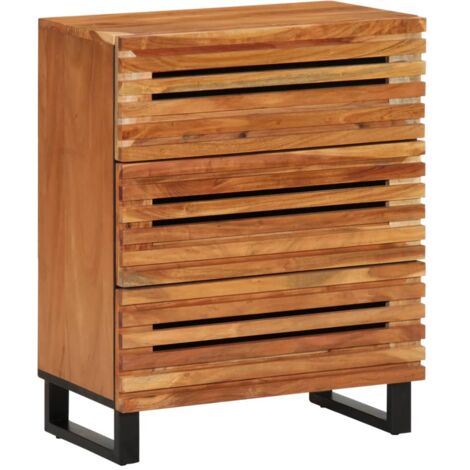 Credenza 60x34x75 cm in Legno Massello di Acacia vidaXL