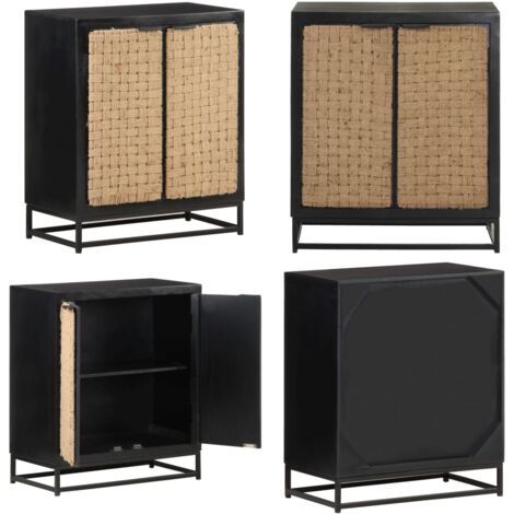 Credenza 60x35x70 cm in Legno Massello di Mango - Credenza mango - Credenza industriale