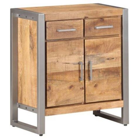 Credenza 60x35x72 cm in Legno di Mango Grezzo vidaXL
