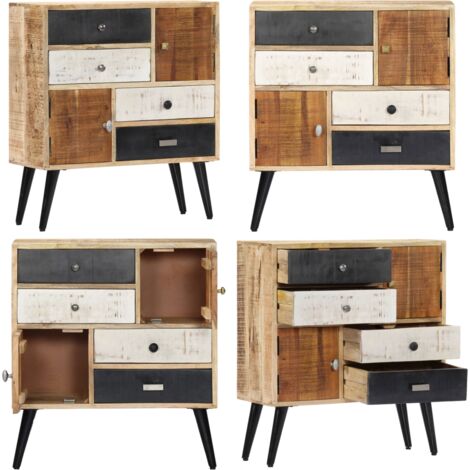 Credenza 70x30x78 cm in Legno Massello di Mango - Credenza anni 50 - Credenza in legno massello