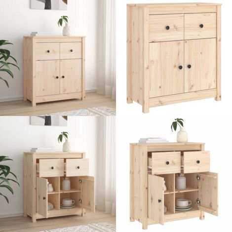 Credenza 70x35x80 cm in Legno Massello di Pino - Credenza in pino - Credenza in legno massello