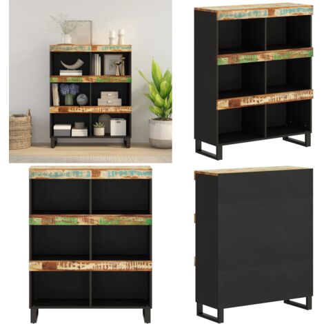 Credenza 85x33x107 cm in Legno Massello di Recupero - Credenza industriale - Credenza in legno massello