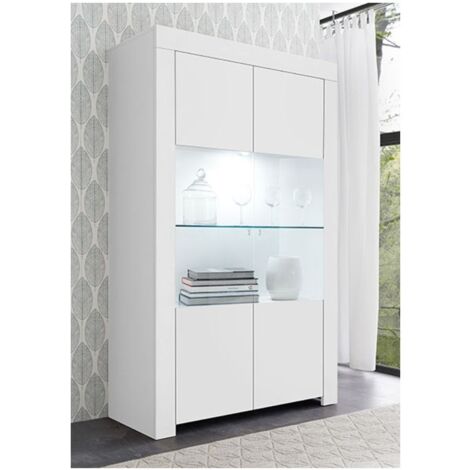Credenza a 2 ante in vetro senza illuminazione H186 cm - Firenze