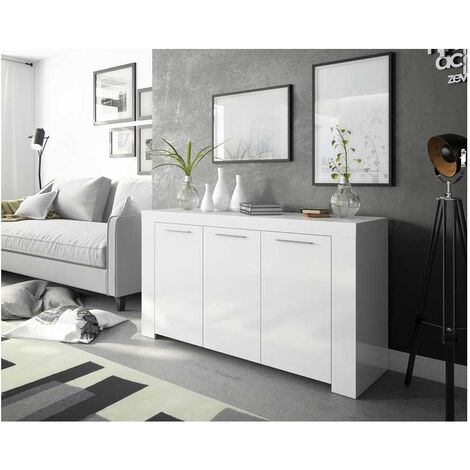 CREDENZA A 3 ANTE ALODIA - Bianco