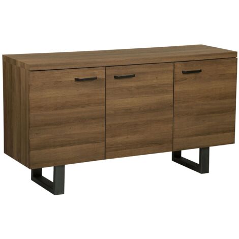 Credenza a 3 ante colore legno scuro Timber