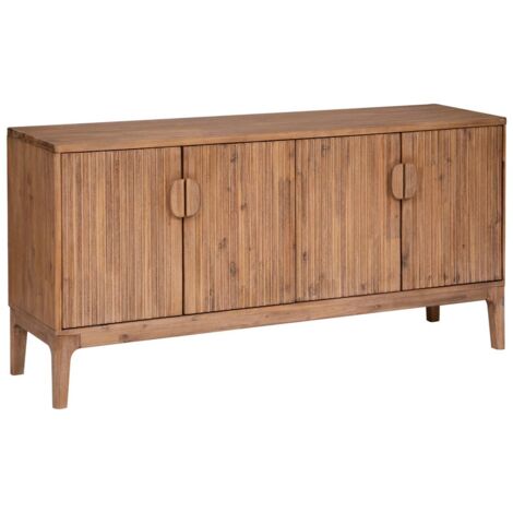 Credenza a 4 ante in acacia sabor 160x80cm - Atmosphera créateur d'intérieur