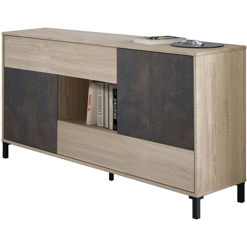 Buffet 2 porte, 2 cassetti e 1 vano di stoccaggio L151 cm - Oxys